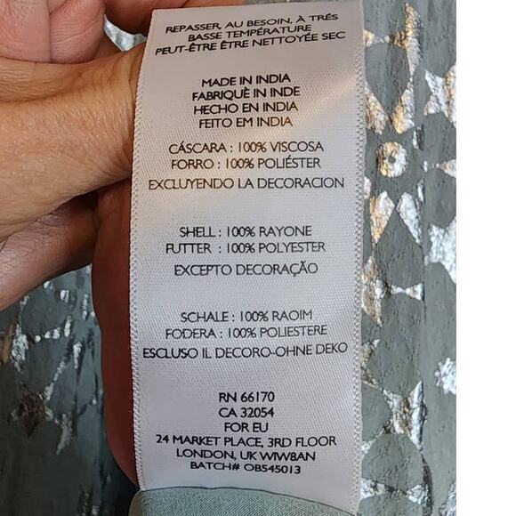 Kimchi Blue Corellia Beaded High-Neck Mini Dress Medium - Picture 7 of 12